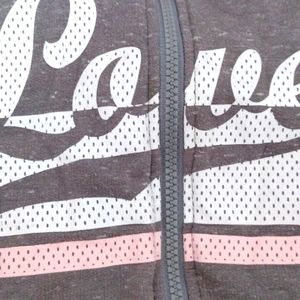 Grey  kids girl Jacket (Worn and washed)